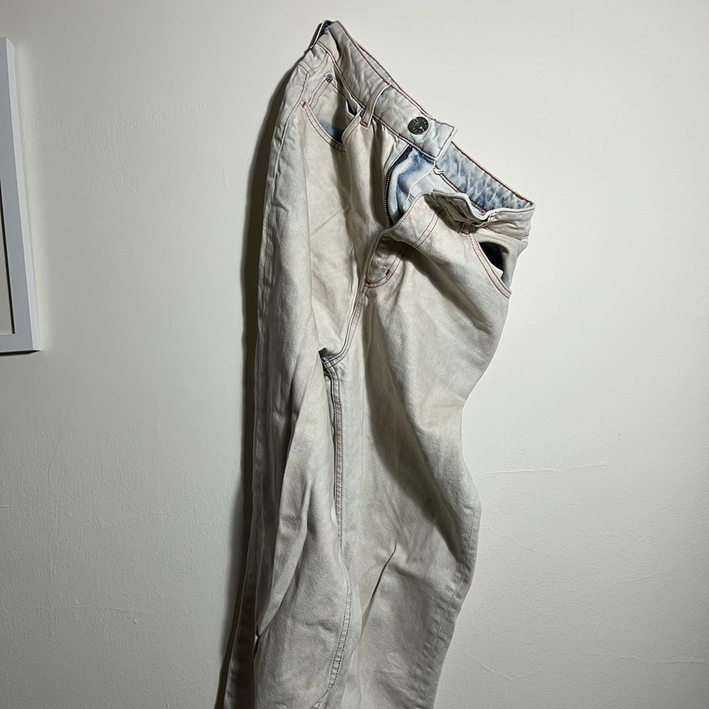 Sandro Zebra Printed Bleach denim